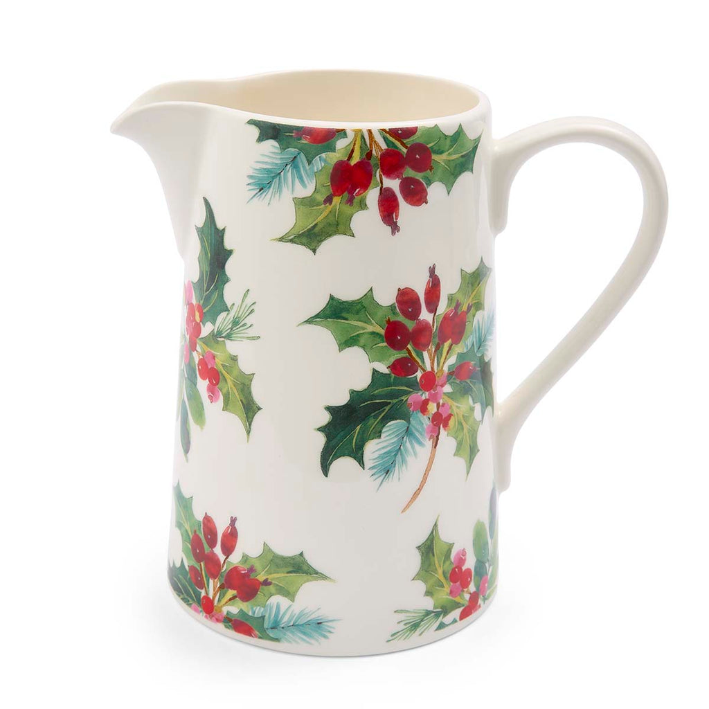 NEW - Portmeirion - Botanic Garden - Christmas - Bella Jug - 1.7L / 3pt - Holly