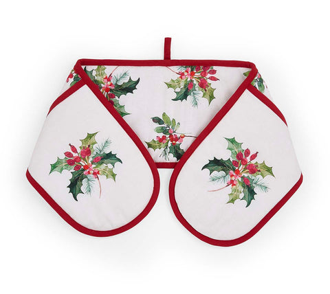 NEW - Portmeirion - Botanic Garden - Christmas - Double Oven Glove