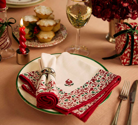 NEW - Spode - Christmas Tree Yuletide - Set of 2 Napkins