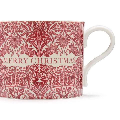 NEW - Spode - Morris & Co - Christmas - Set of 2 Mugs - Bluebell Red & Blackthorn