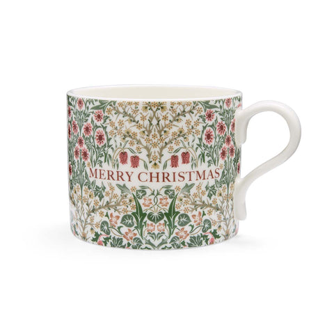 NEW - Spode - Morris & Co - Christmas - Set of 2 Mugs - Bluebell Red & Blackthorn