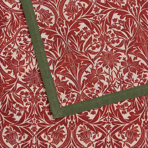 NEW - Spode - Morris & Co - Table Runner - Bluebell Red & Green