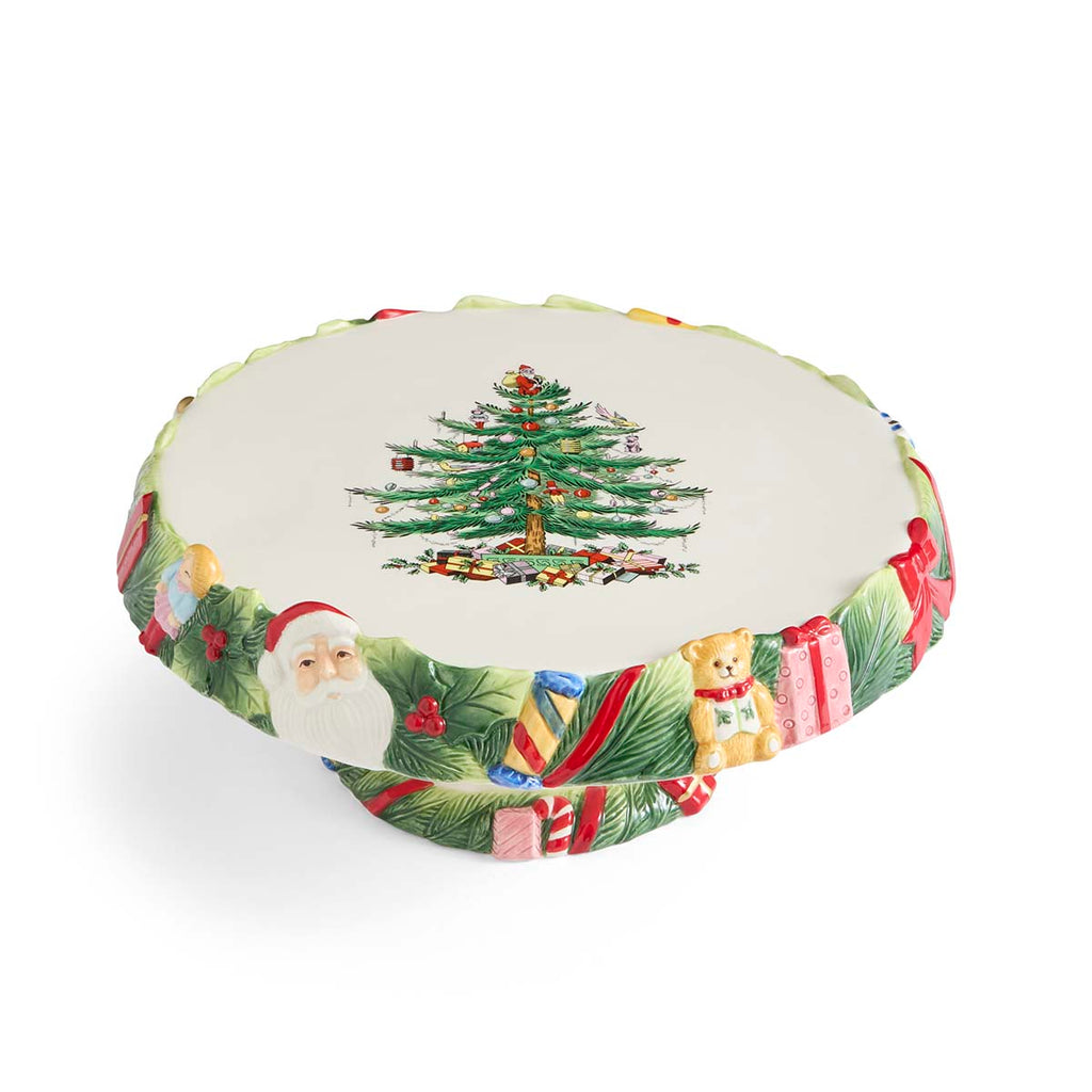 NEW - Spode Christmas Memories - Footed Cake Plate