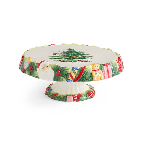 NEW - Spode Christmas Memories - Footed Cake Plate