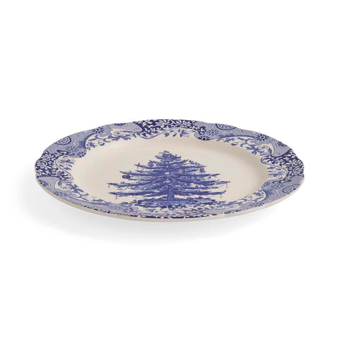 NEW - Spode - Blue Italian Christmas Tree - Charger