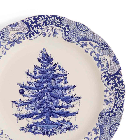 NEW - Spode - Blue Italian Christmas Tree - Charger