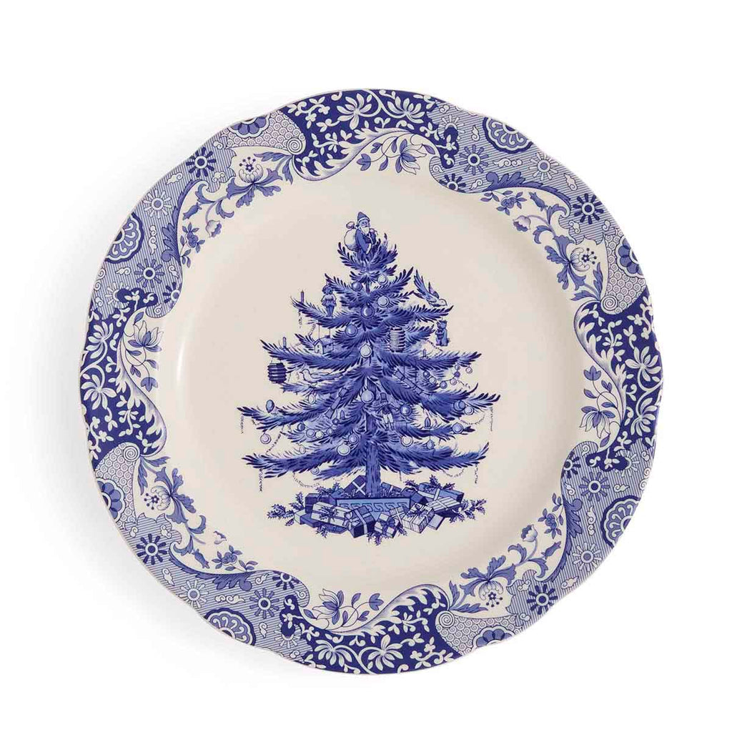NEW - Spode - Blue Italian Christmas Tree - Charger