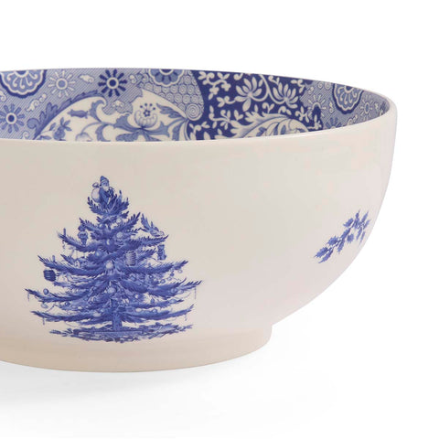 NEW - Spode - Blue Italian Christmas - Large Deep Round Bowl  27cm / 10.5"