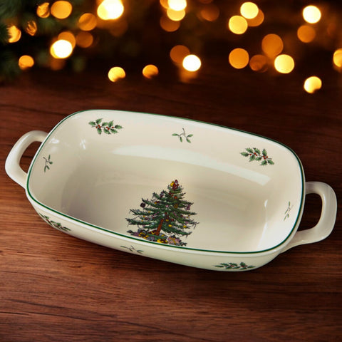 Spode Christmas Tree - Serving Dish / Bread Basket