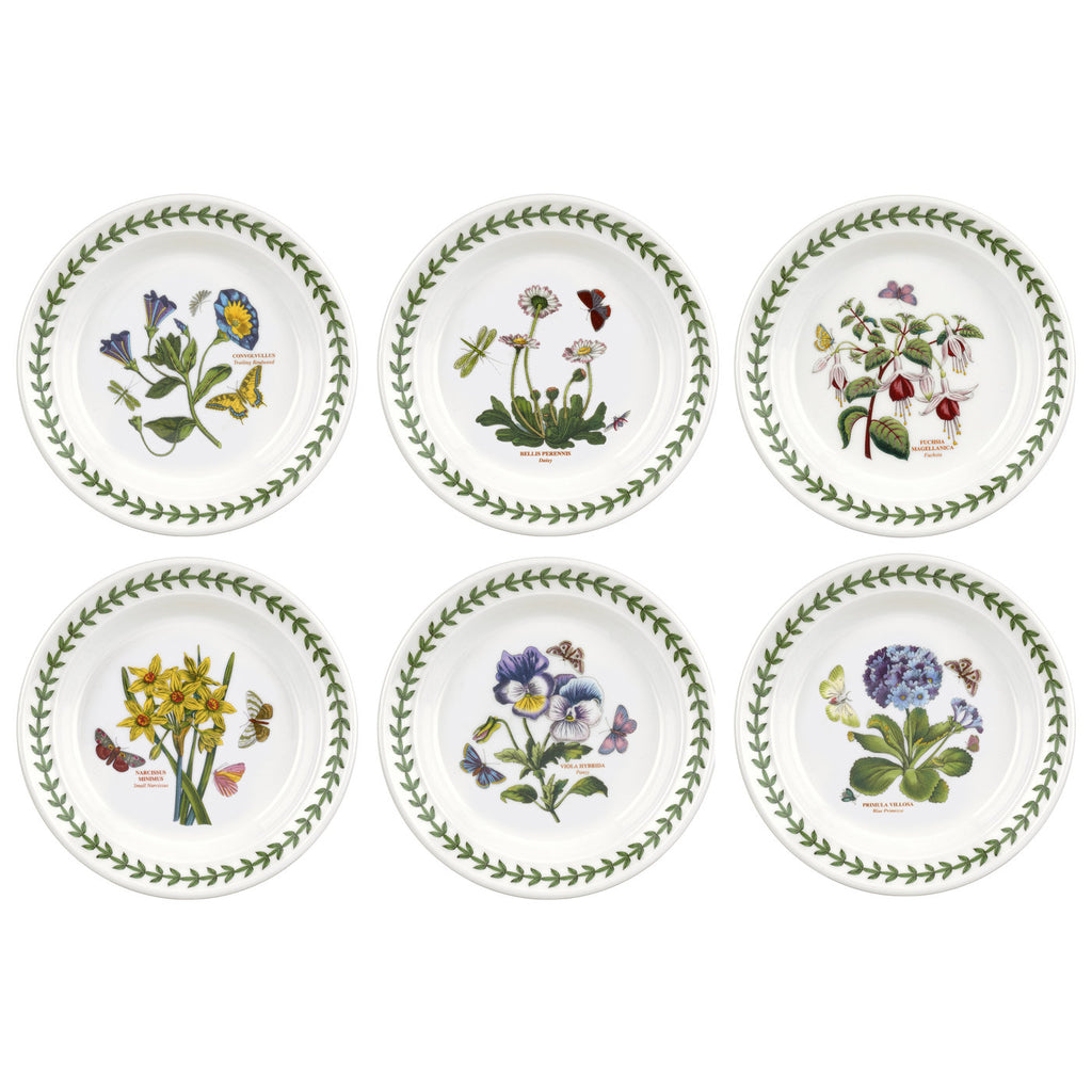Botanic Garden - Set of 6 Side Plates - 16.5cm / 6.5" - NEW SIZE