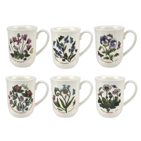 Botanic Garden - Set of 6 Tulip Beaker Mugs - 320ml