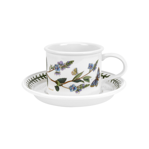 Botanic Garden - Tea Cup & Saucer - ( D )  Drum Shape