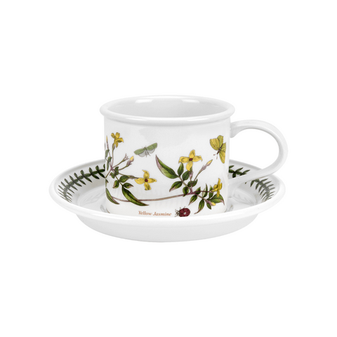 Botanic Garden - Tea Cup & Saucer - ( D )  Drum Shape