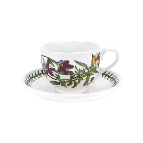 Botanic Garden Tea Cup & Saucer ( T ) Traditional Shape