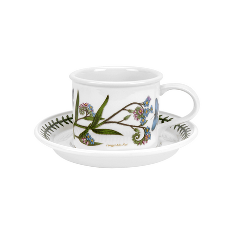 Botanic Garden - Tea Cup & Saucer - ( D )  Drum Shape