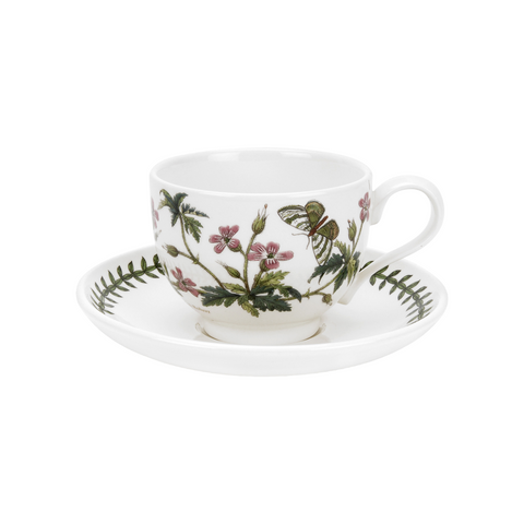 Botanic Garden Tea Cup & Saucer ( T ) Traditional Shape