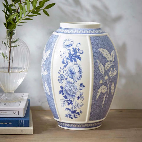 NEW - Spode - Blue Italian - Vase - 10" - British Flowers