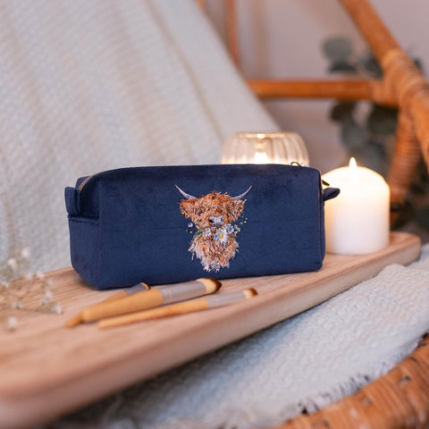 Wrendale - Embroidered Make Up Brush Bags