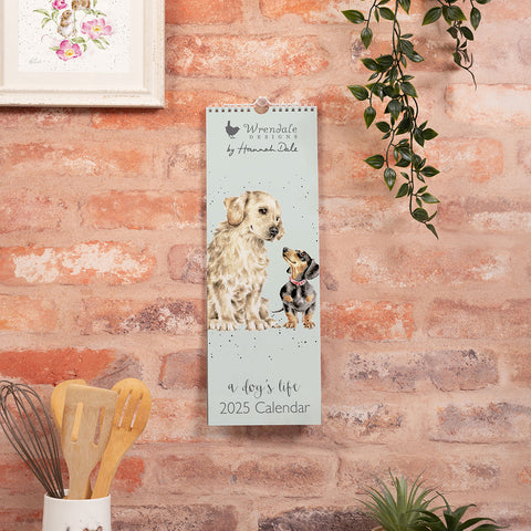 NEW - Wrendale - A Dog's Life - Slim Calendar - 2025 - NOW IN STOCK