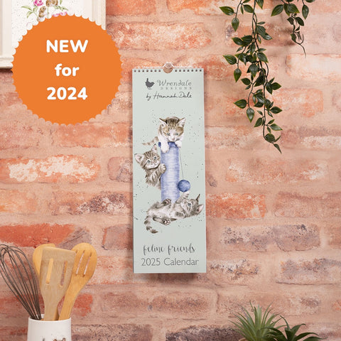 Wrendale - Feline Friends - Slim Calendar - 2025
