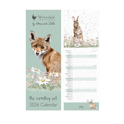 Wrendale - The Country Set - Slim Calendar - 2026