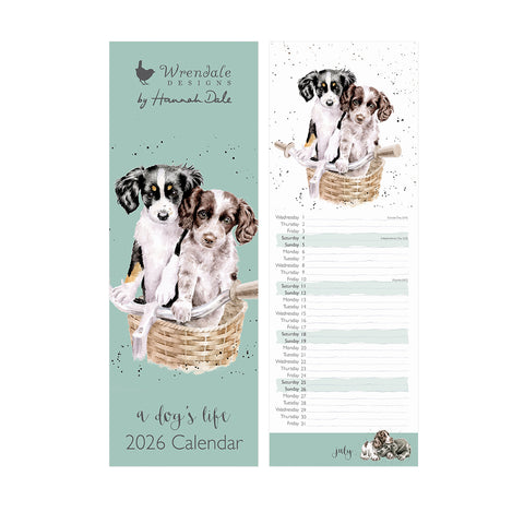 Wrendale - A Dog's Life - Slim Calendar - 2026
