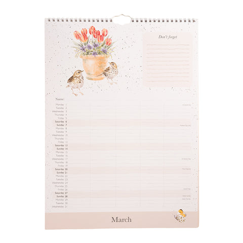 NEW - Wrendale - Family Organiser Calendar - 2027
