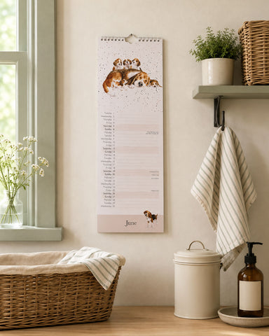 NEW - Wrendale - A Dog's Life - Slim Calendar - 2027