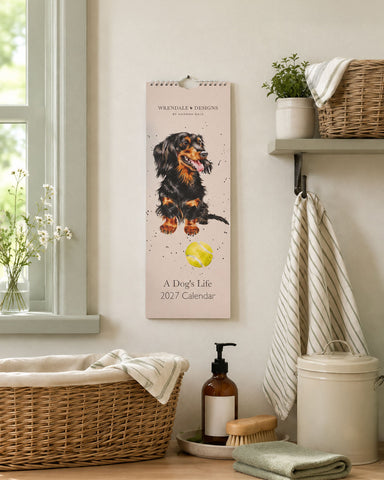 NEW - Wrendale - A Dog's Life - Slim Calendar - 2027