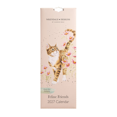NEW - Wrendale - Feline Friends - Slim Calendar - 2027