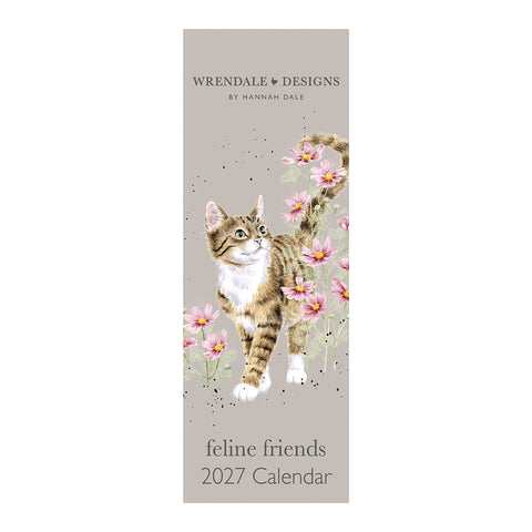 NEW - Wrendale - Feline Friends - Slim Calendar - 2027