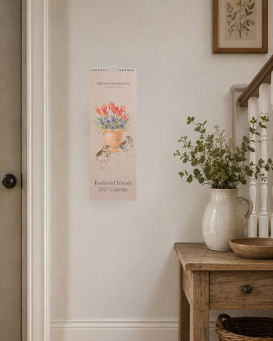 NEW - Wrendale - Feathered Friends - Slim Calendar - 2027