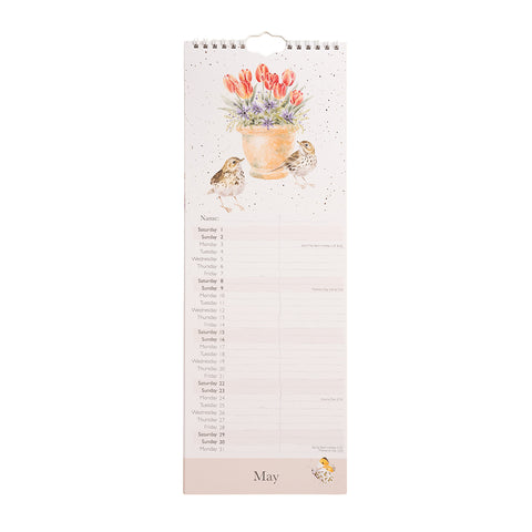 NEW - Wrendale - Feathered Friends - Slim Calendar - 2027