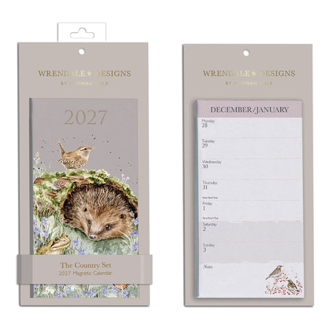 NEW - Wrendale - Magnetic Slim Calendar - 2027