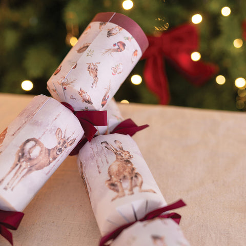 Wrendale - Christmas - Box of 6 Luxury Crackers - Woodland Wonderland