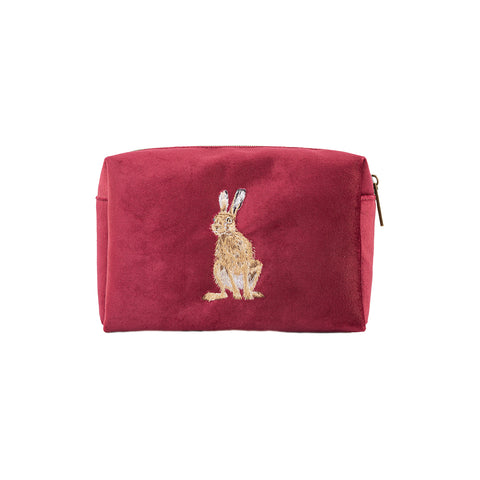 NEW - Wrendale - Embroidered Make Up Bag