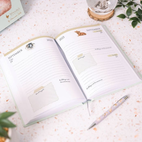 NEW - Wrendale -  A5 Desk Diary - 2025