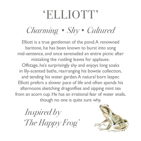 Wrendale - Plush Character Collection - Elliott Frog