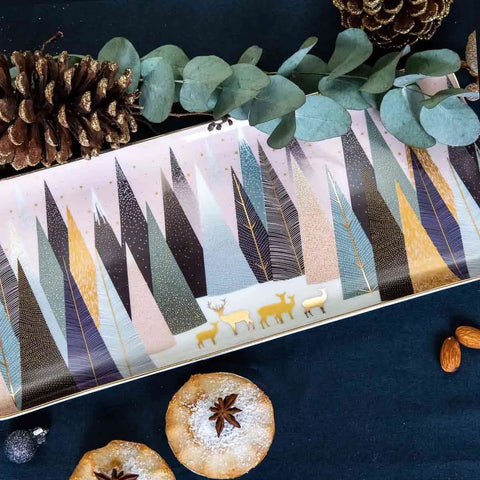 Sara Miller - Frosted Pines - Ceramic Sandwich Tray