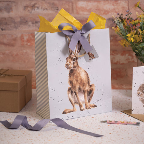NEW - Wrendale - Gift Bag - Large - Golden Hour Hare