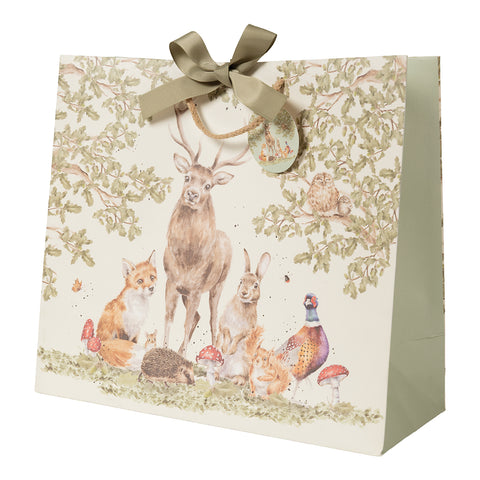NEW - Wrendale - Gift Bag - Large - The Woodland Clearing