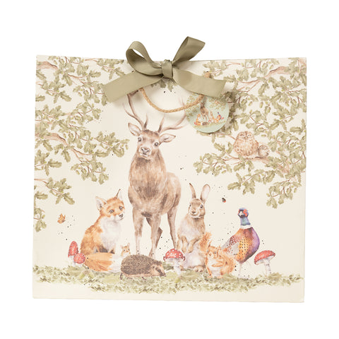 NEW - Wrendale - Gift Bag - Large - The Woodland Clearing