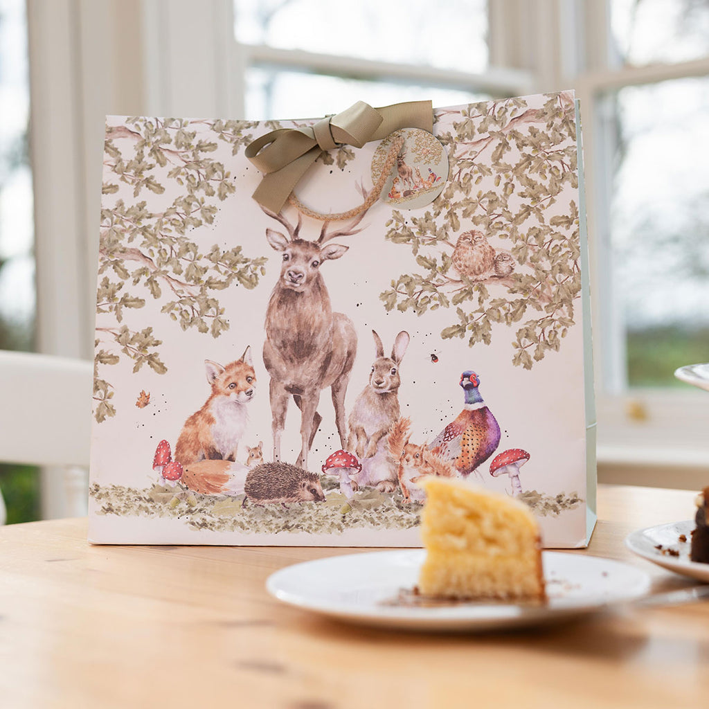 NEW - Wrendale - Gift Bag - Large - The Woodland Clearing