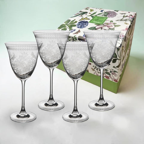 Botanic Garden - Gift Box Set of 4 Wine Glasses