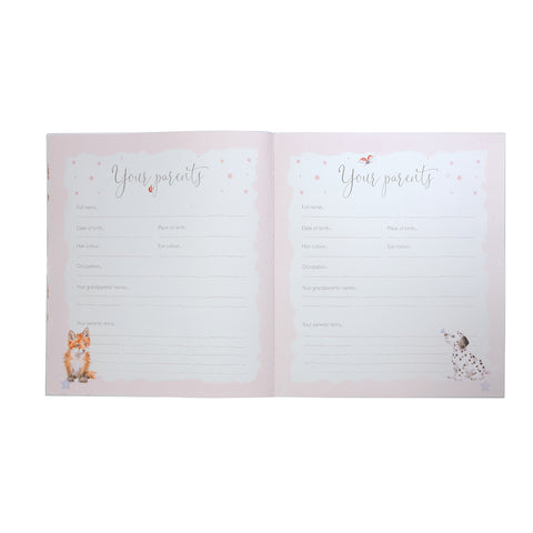 NEW - Wrendale - Little Wren Baby Collection - Baby Record Book
