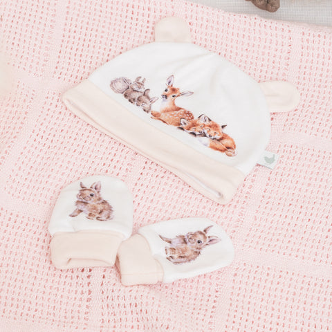 NEW - Wrendale - Little Wren Baby Collection - Hat & Mittens Gift Box