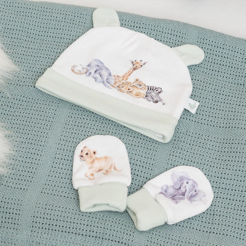 NEW - Wrendale - Little Wren Baby Collection - Hat & Mittens Gift Box