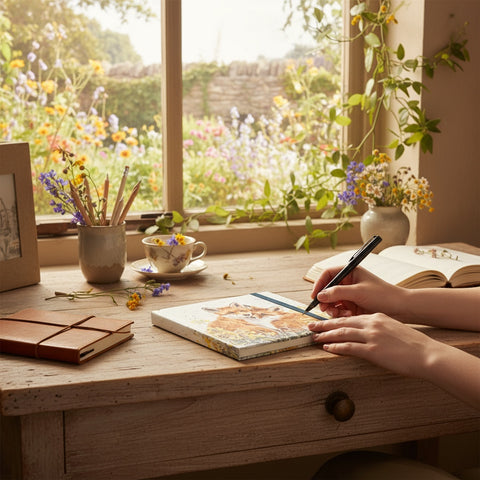 NEW - Wrendale - Wild Garden Collection - Mini Hardback Notebook - Growing Wild Together