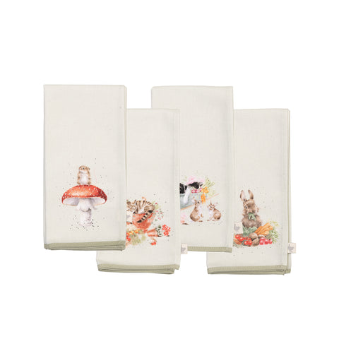 NEW - Wrendale - Fabric Napkins