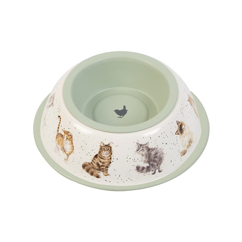 NEW - Wrendale - Metal Cat Bowl